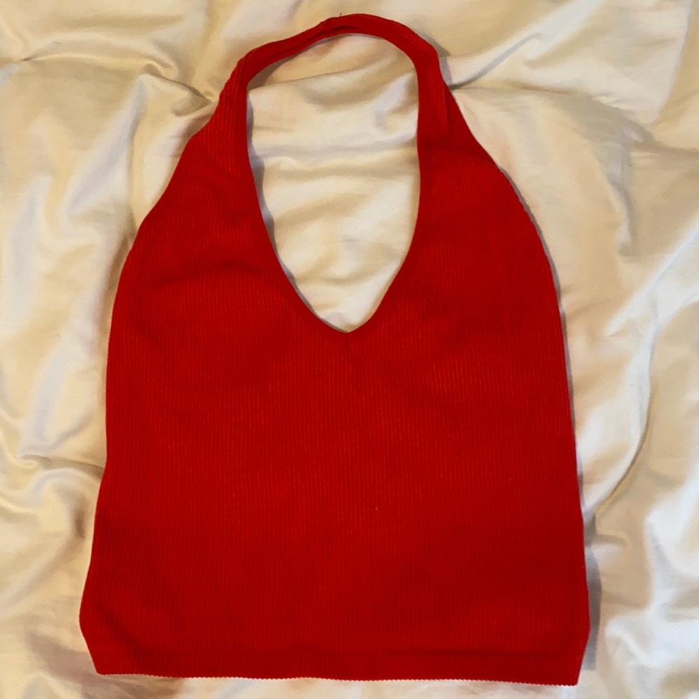 Urban Outfitters Red Seamless Halter top!